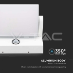 17W LED Стенна Лампа Сензор Бяла 4000К IP65