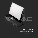 17W LED Стенна Лампа Сензор Черна 3000К IP65