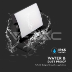 17W LED Стенна Лампа Сензор Черна 3000К IP65