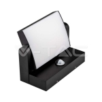 17W LED Стенна Лампа Сензор Черна 4000К IP65