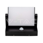 17W LED Стенна Лампа Сензор Черна 4000К IP65