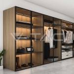 2W LED Лампа за Гардероб/Шкаф Черно Тяло 3000К IP20