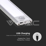 2.5W LED Лампа за Гардероб/Шкаф Сребърно Тяло 3000К IP20