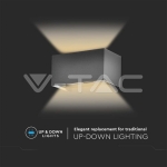 24W LED Стенна Лампа Сива 3000К IP65