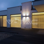 24W LED Стенна Лампа Сива 4000К IP65