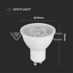 LED Крушка SAMSUNG Чип 6W GU10 Димираща 110° 6500K