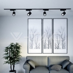 35W LED Прожектор Релсов Монтаж Черно Тяло 4000K