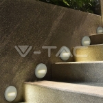 2W LED Осветление за Стъпала Бяло Тяло Кръг 3000К