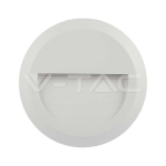 2W LED Осветление за Стъпала Бяло Тяло Кръг 3000К