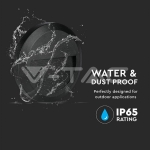 2W LED Осветление за Стъпала Черно Тяло Кръг 4000К