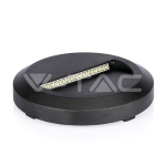 2W LED Осветление за Стъпала Черно Тяло Кръг 3000К