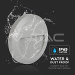 2W LED Осветление за Стъпала Сиво Тяло Кръг 3000К