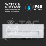 3W LED Осветление за Стъпала Бяло Тяло 4000К