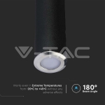 0.5W LED Осветител за Стъпала Сребърен 3000К