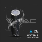 0.5W LED Осветител за Стъпала Сребърен 3000К