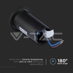 1W LED Осветител за Стъпала Черен Двупосочен 3000К