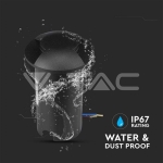 1W LED Осветител за Стъпала Черен Двупосочен 3000К