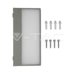 9W Фасаден Аплик 2 Посоки Сив 6400К IP65