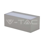 12W Фасаден Аплик 2 Посоки Сив 4000К IP65