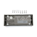 12W Фасаден Аплик 2 Посоки Сив 6400К IP65