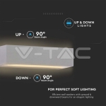 12W Фасаден Аплик 2 Посоки Сив 6400К IP65