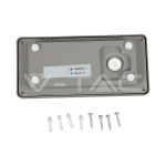 12W Фасаден Аплик Преграда Сив 4000К IP65