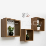 6W LED Единична Спот Лампа 3000К Бяла