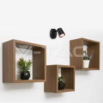 6W LED Единична Спот Лампа 4000К Черна