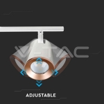 12W LED Двойна Спот Лампа 3000К Бяла