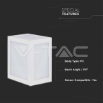 12W Стенна Лампа Бяло Тяло 4000К