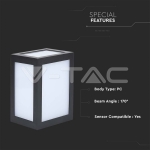 12W Стенна Лампа Черно Тяло 4000К