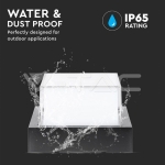 12W LED Стенна Лампа 4000К Черна Квадрат