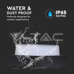 7W LED Стенна Лампа 3000К Черна Квадрат