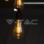 LED Крушка 6W Filament  E27 ST64  Амбър 2200K