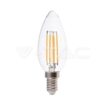 LED Крушка 6W Filament E14 Кендъл 3000К