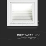 3W LED Осветление За Стъпала Бяло Тяло 4000К IP20