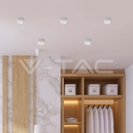 GU10 Гипсова Отливка Кръг Бяла