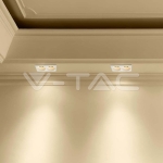 2xGU10 Гипсова Отливка Кръг Бяла