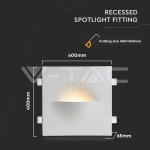 GU10 Гипсова Отливка Стенна G9 Бяла