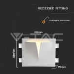 GU10 Гипсова Отливка Стенна G9 Бяла