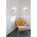 GU10 Гипсова Отливка Стенна G9 Бяла