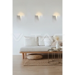 GU10 Гипсова Отливка Стенна G9 Бяла