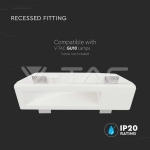 GU10 Гипсова Отливка Надолу Бяла