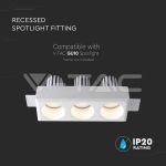 3xGU10 Гипсова Отливка Кръг Бяла