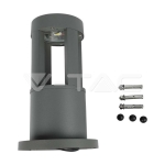 10W LED Наземна Лампа Сиво Тяло 25см 4000К