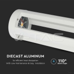 10W LED Наземна Лампа Бяло Тяло 80см 3000К