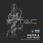 10W LED Наземна Лампа Черно Тяло 80см 5000К