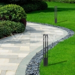 10W LED Наземна Лампа Черно Тяло 80см 5000К