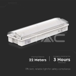 3W Евакуационна Тебела Тест Бутон  6400К