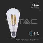 LED Крушка 4W Filament  E27 ST64  3000K
